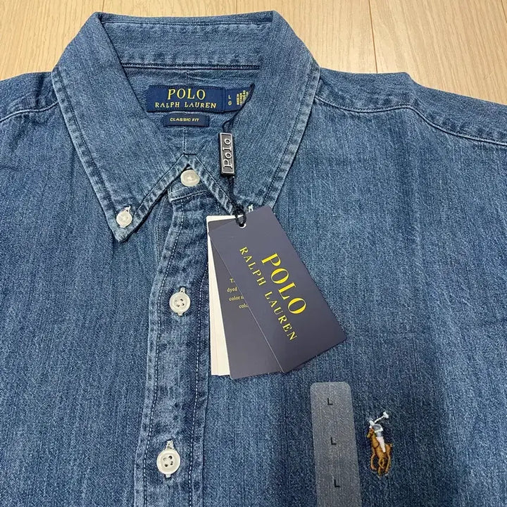 [BUNJANG] Polo Ralph Lauren Denim Shirt L / [새제품] 폴로 랄프로렌 Ralph Lauren 데님 청셔츠 L