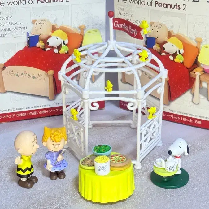 [BUNJANG] Snoopy Garden Party Figure Set / 스누피의 세계 가든파티 피규어 세트