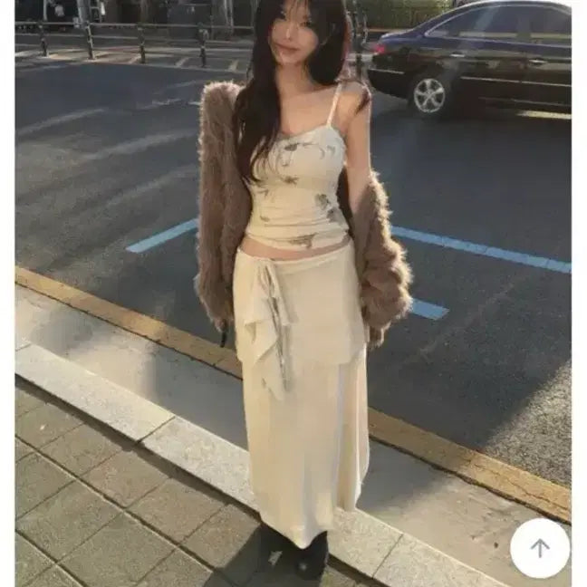 [BUNJANG] Soand Sleeveless + Long Skirt Set / soand 슬리브리스+롱스커트 세트