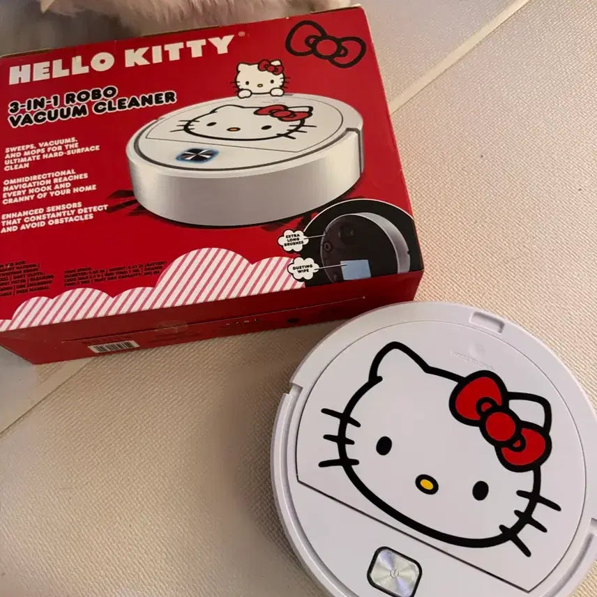 [BUNJANG] Hello Kitty Robot Vacuum Cleaner (Classic Edition) / 레어)헬로키티 로봇청소기 풀박 고전키티 산리오