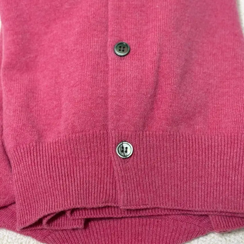 [SOLD OUT] (새상품/무배) 꼼데가르송 정품 더블하트 와펜 울 가디건 핑크 S