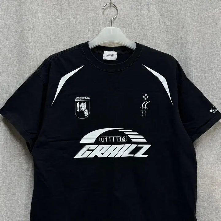 [BUNJANG] GRAILZ Black Short Sleeve Round T-Shirt / [F] GRAILZ 그레일즈 블랙 반팔 라운드 티셔츠