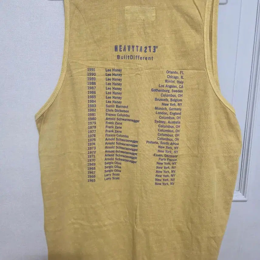 [SOLD OUT] 헤이스트 빈티지 워싱 슬리브리스 나시 1사이즈