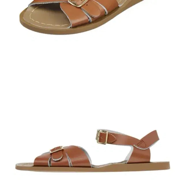 [BUNJANG] Saltwater Classic Tan Leather Sandals (Size 35) / [솔트워터] 클래식 탠 레더 샌들 (TAN / 35 사이즈)