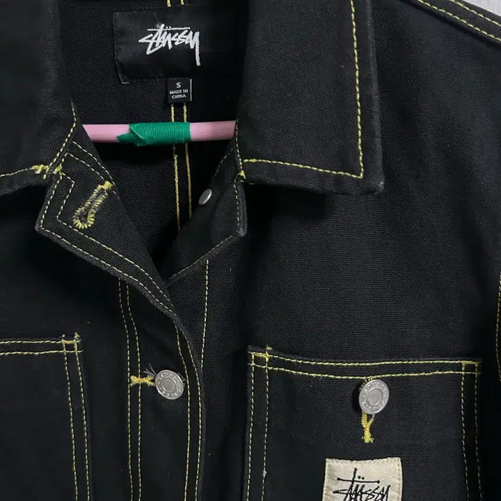 [BUNJANG] Stussy Black Denim Work Jacket / 스투시 블랙 데님 워크 자켓