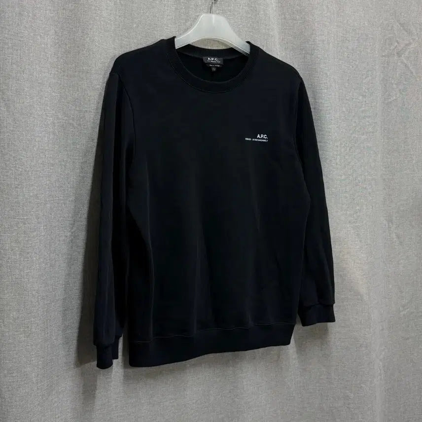 [BUNJANG] A.P.C. Black Sweatshirt Long Sleeve T-Shirt / [해외L] A.P.C. 아페쎄 블랙 맨투맨 긴팔 티셔츠