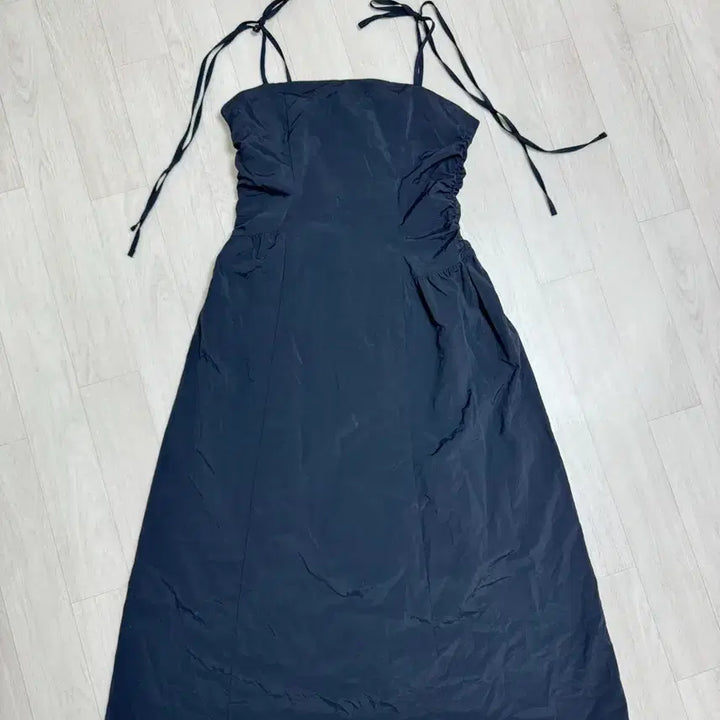 [BUNJANG] Etmont Shirring Dress - Black / 에트몽 셔링 원피스 M