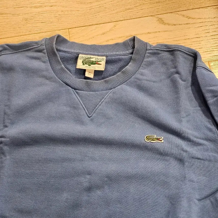 [BUNJANG] Lacoste Sky Blue Crewneck Sweatshirt L Size / 라코스테 하늘색 맨투맨 티셔츠