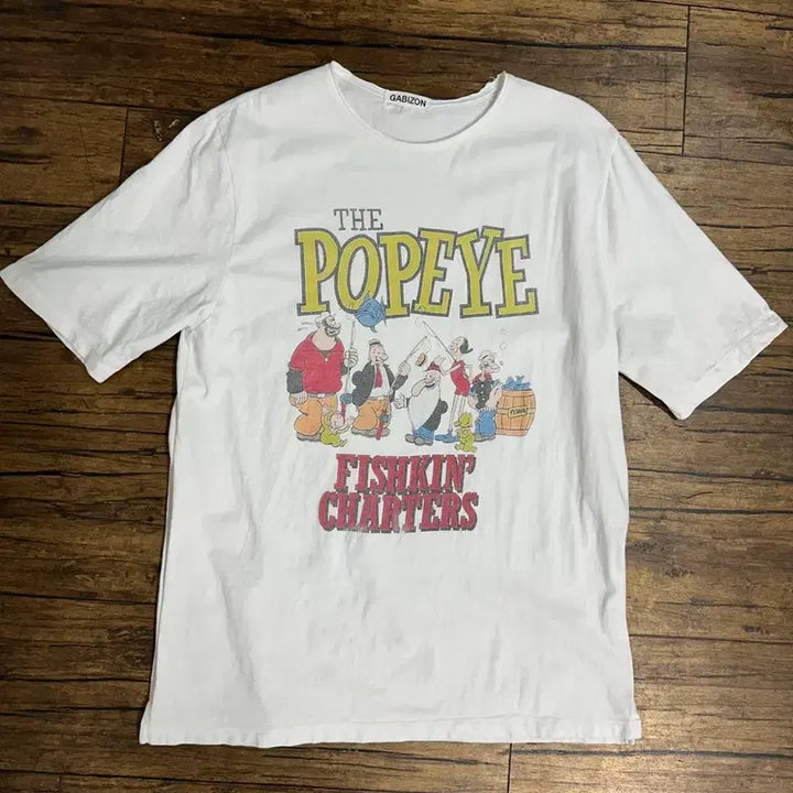 [BUNJANG] GABIZON Popeye Vintage T-shirt / GABIZON  Popeye 뽀빠이 빈티지 반팔티셔츠 L사이즈