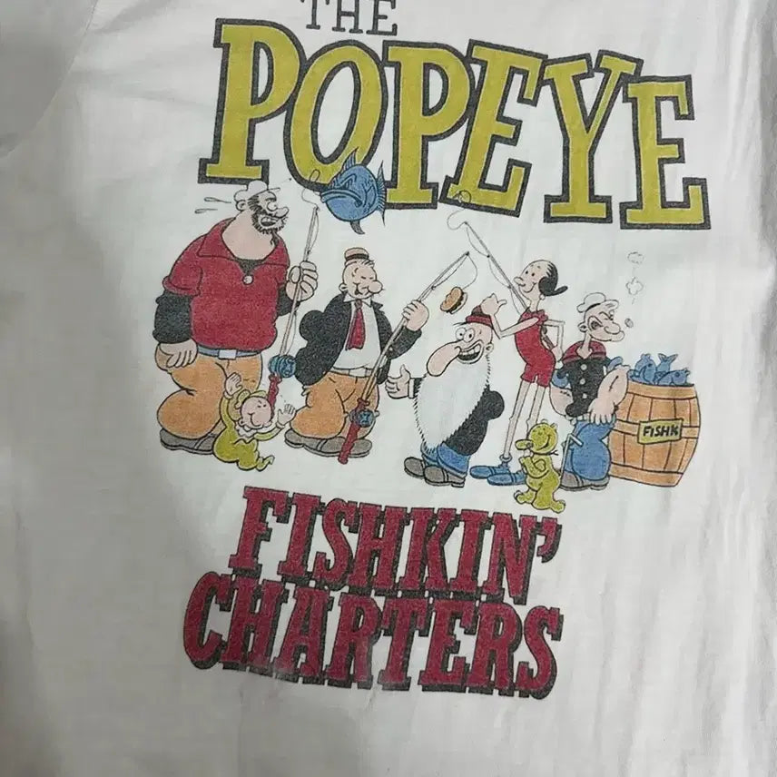 [BUNJANG] GABIZON Popeye Vintage T-shirt / GABIZON  Popeye 뽀빠이 빈티지 반팔티셔츠 L사이즈