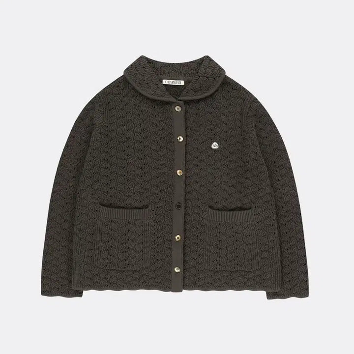 [BUNJANG] COYSEIO Wave Knit Cardigan Dark Brown / 급전) COYSEIO 코이세이오 웨이브 니트 가디건 다크브라운
