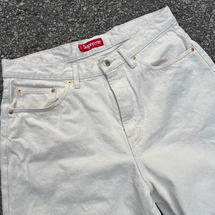 [BUNJANG] Supreme Selvedge Baggy Denim Pants Natural 32 / 25fw 슈프림 셀비지 배기 데님팬츠 내추럴 32