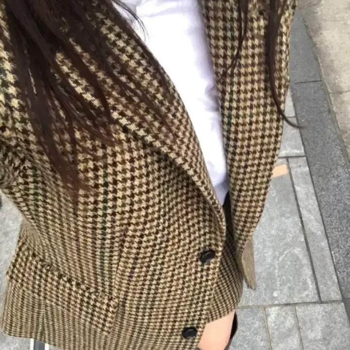 [BUNJANG] MyiAiko Houndstooth Jacket and Skirt Set / 마이아이코 알함브라문 하운드투스 자켓 스커트 셋업