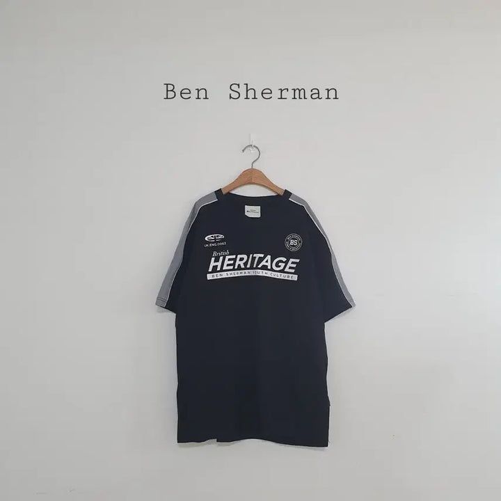 [BUNJANG] Ben Sherman Black Windbreaker Short Sleeve T-Shirt / No.2604190 벤셔먼 바람막이 반팔 티셔츠 블랙