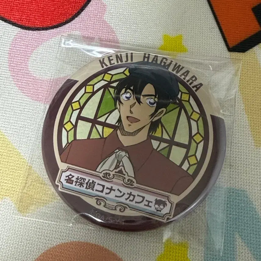[BUNJANG] Detective Conan Kenji Hagiwara Cafe Collaboration Badge / 명탐정 코난 하기와라 켄지 코난 카페 콜라보 뱃지