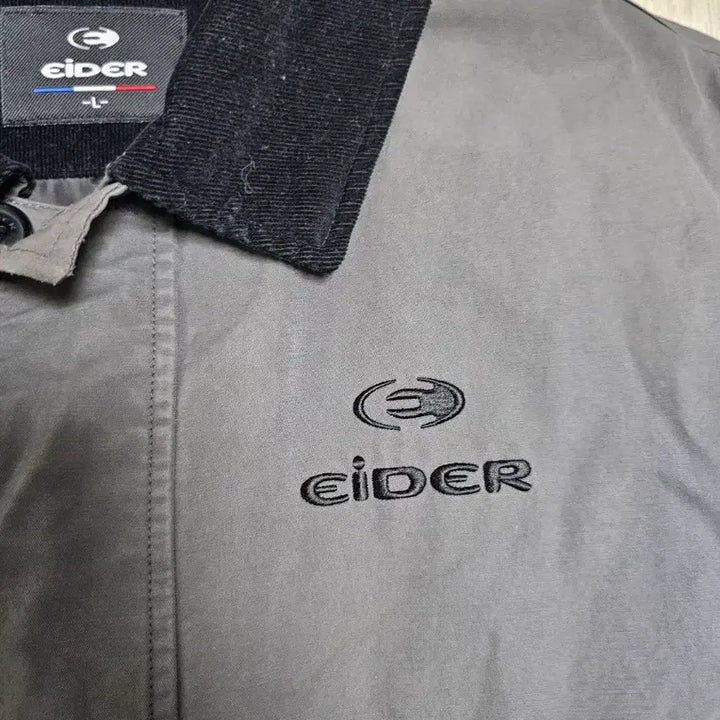 [BUNJANG] Eider Charcoal Corduroy Patch Jacket (Size 105) / 아이더 차콜 코듀로이 패치 자켓 (105)