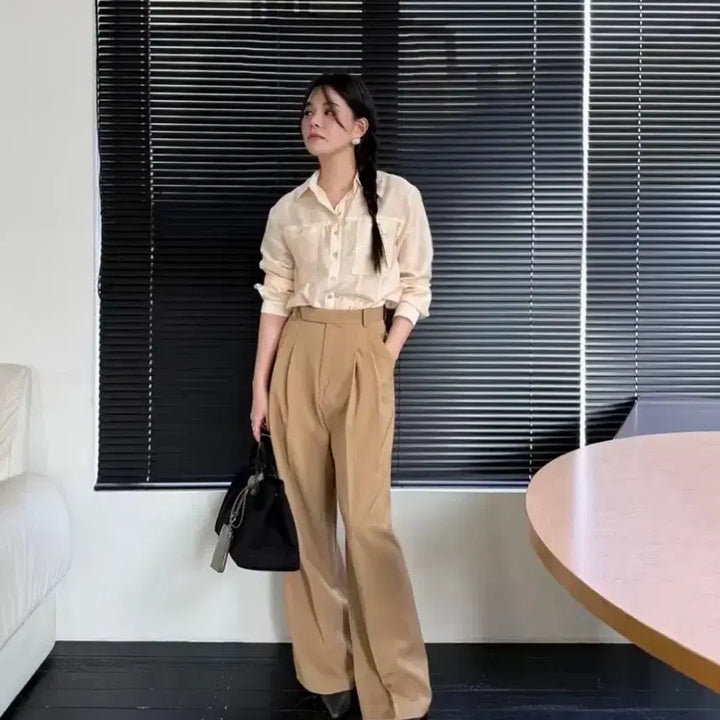 [BUNJANG] Understanding Slacks (Beige, M) / 언더스탠딩 슬랙스(베이지, m)