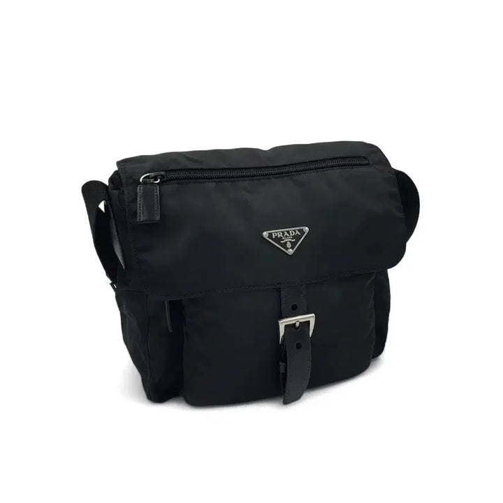 [BUNJANG] Prada Re-Nylon Black Messenger Crossbody Bag / 프라다 리나일론 블랙 메신저백 크로스백 숄더백