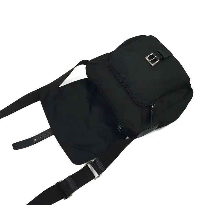 [BUNJANG] Prada Re-Nylon Black Messenger Crossbody Bag / 프라다 리나일론 블랙 메신저백 크로스백 숄더백