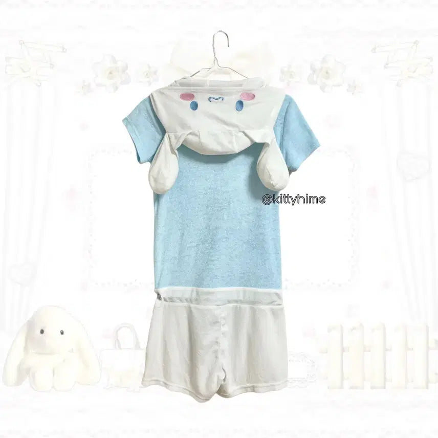 [BUNJANG] Cinnamoroll Jumpsuit Pajamas / cinnamoroll 시나모롤 점프슈트 룸웨어 시나모롤잠옷 고전시나모롤