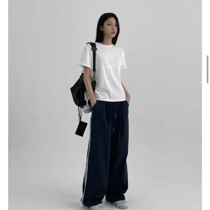 [SOLD OUT] [블랙업](단종)세헤븐 라인 나일론 밴딩팬츠