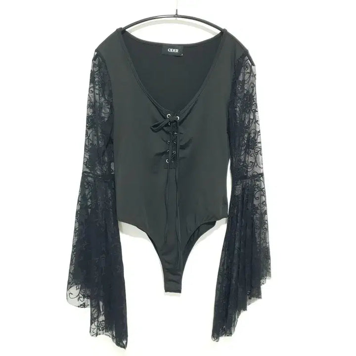 [BUNJANG] Shop Cider Lace-up Bodysuit L / 샵사이다 레이스업 바디수트 L_M1978