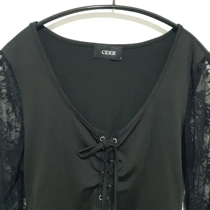 [BUNJANG] Shop Cider Lace-up Bodysuit L / 샵사이다 레이스업 바디수트 L_M1978