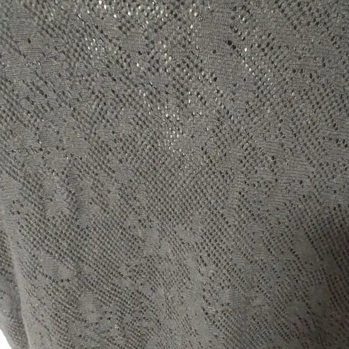 [BUNJANG] Guess Black Linen Blend Knit Sweater (Size M) / 게스(GUESS) 블랙 린넨 혼방 니트 (M사이즈)