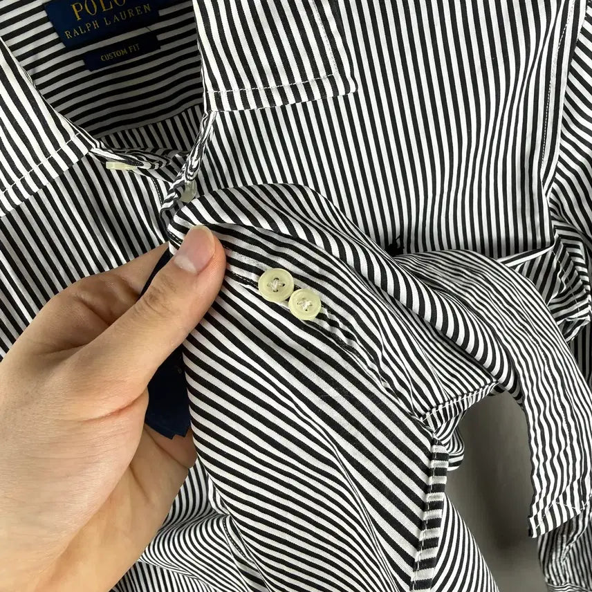 [BUNJANG] Polo Ralph Lauren Custom Fit Striped Shirt / 6size ) 폴로랄프로렌 커스텀핏 스트라이프 셔츠
