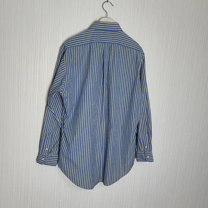 [SOLD OUT] 105_폴로 스트라이프 셔츠 블루옐로 포플린 클래식핏 랄프로렌