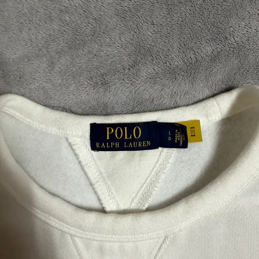 [BUNJANG] Polo Ralph Lauren White Crewneck Sweatshirt / 폴로 화이트 맨투맨 L