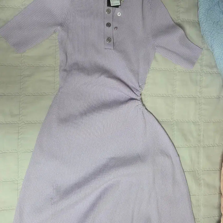 [BUNJANG] Maje Cutout Drape Knit Dress / 마쥬 컷아웃 드레이프 니트 원피스