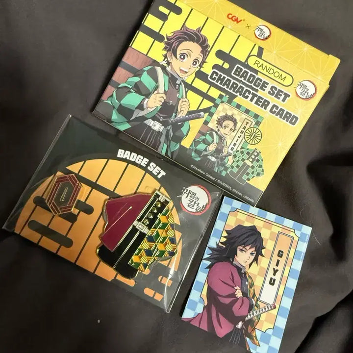 [BUNJANG] Demon Slayer CGV Giyu Costume Badge Card / 귀멸의 칼날 cgv 토미오카 기유 코스튬 뱃지 카드