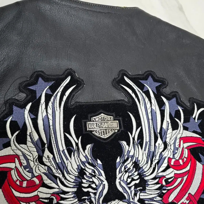 [BUNJANG] Biker Patch Leather Vest / 바이커 패치 가죽 조끼