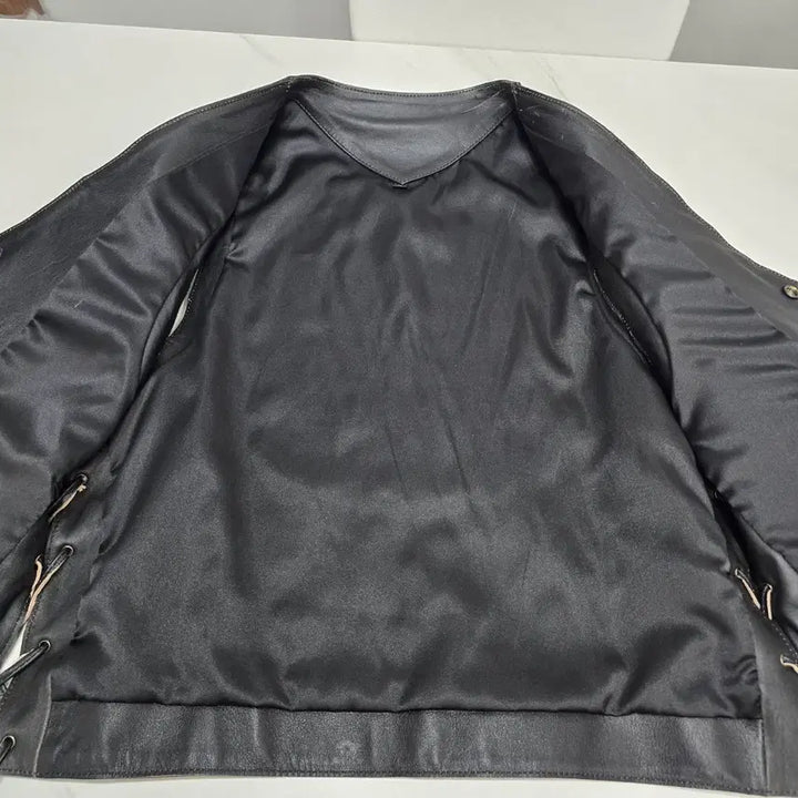 [BUNJANG] Biker Patch Leather Vest / 바이커 패치 가죽 조끼