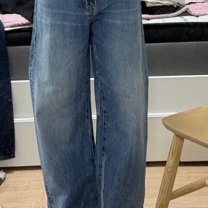 [BUNJANG] Zara Wide Fit Denim Pants Medium Rise / ZARA 와이드핏 데님 팬츠 미디엄 라이즈 36