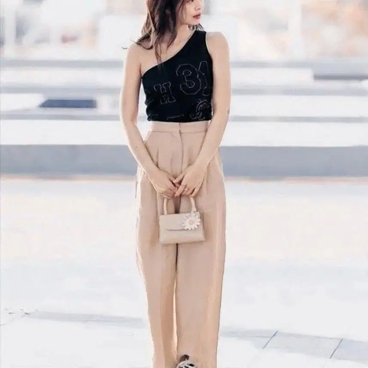[BUNJANG] Sandro Jenni Linen Slacks Pants / SANDRO 산드로 제니 린넨 슬랙스 팬츠 34