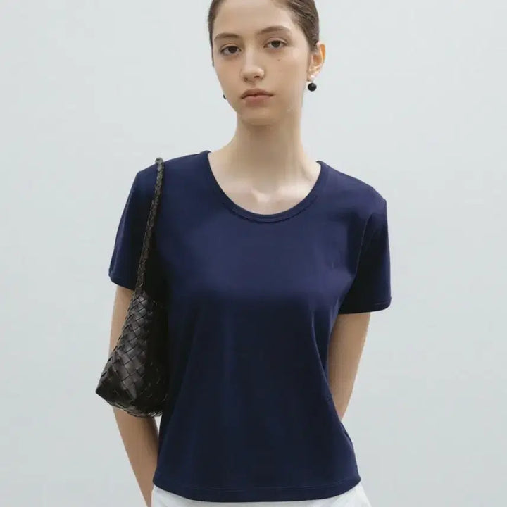 [BUNJANG] Ssie Rona Silket Cotton T-shirt White / 시에 로나 실켓 코튼 티셔츠 화이트