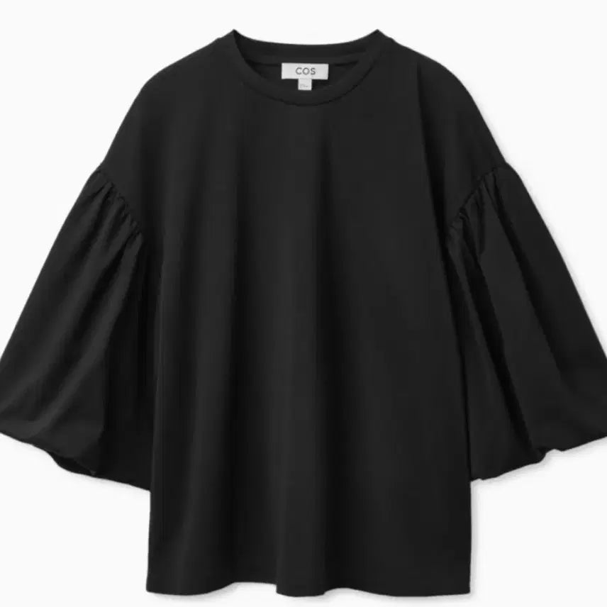 [BUNJANG] COS Black Puff Sleeve T-Shirt / COS 코스 퍼프  슬리브 티셔츠 S