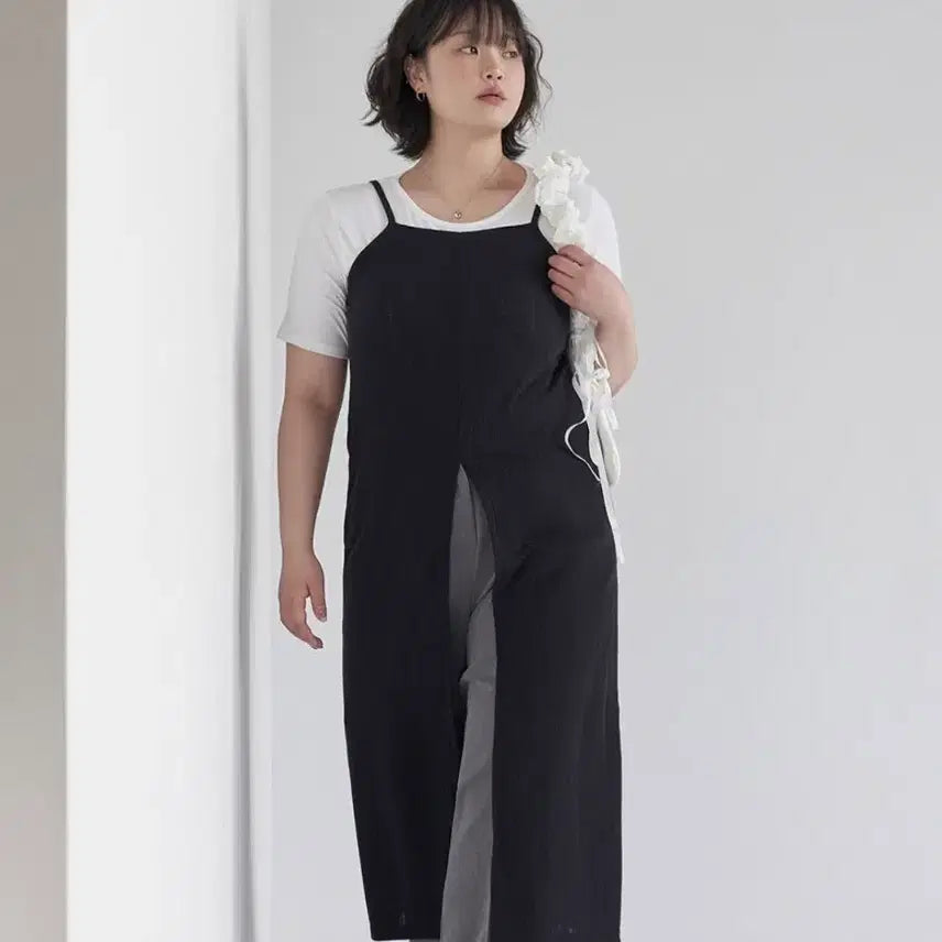 [SOLD OUT] 미착용새상품)당당걸 브히즈 트임 골지 레이어드뷔스티에 끈나시 원피스