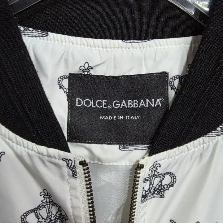 [BUNJANG] Dolce &amp; Gabbana Crown Pattern Bomber Jacket / 돌체앤가바나 크라운 패턴 봄버 자켓