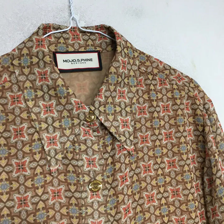 [BUNJANG] Moje Spoin Patterned Chiffon Blouse Size 55 / 모조에스핀 패턴 쉬폰 블라우스 55