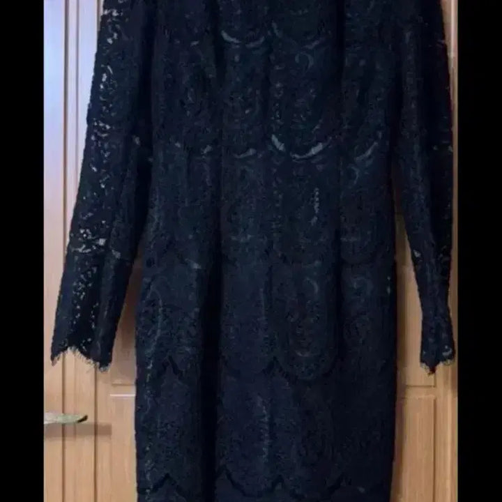 [SOLD OUT] 라운지 그레이 블랙 레이스 원피스