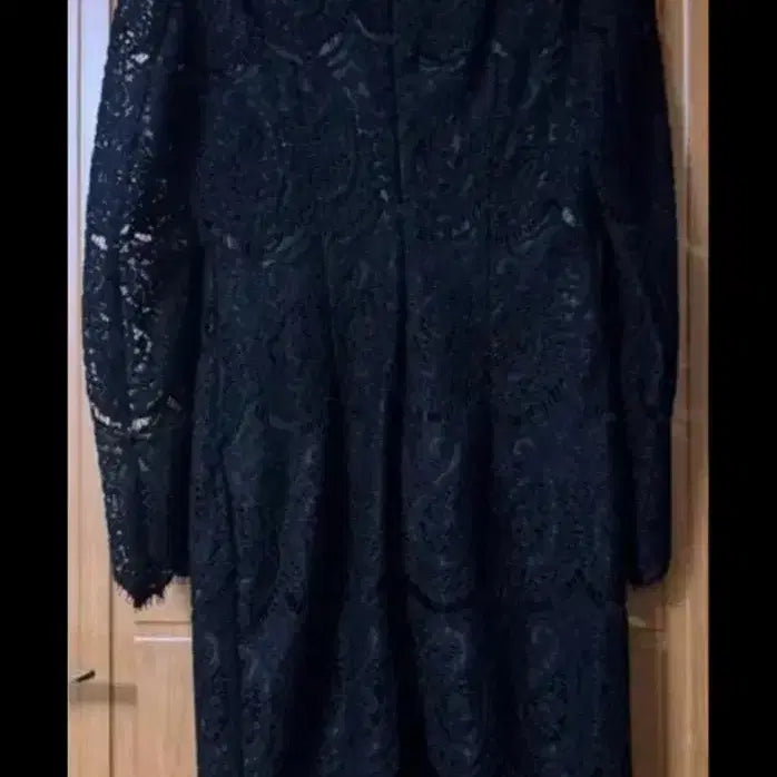 [SOLD OUT] 라운지 그레이 블랙 레이스 원피스