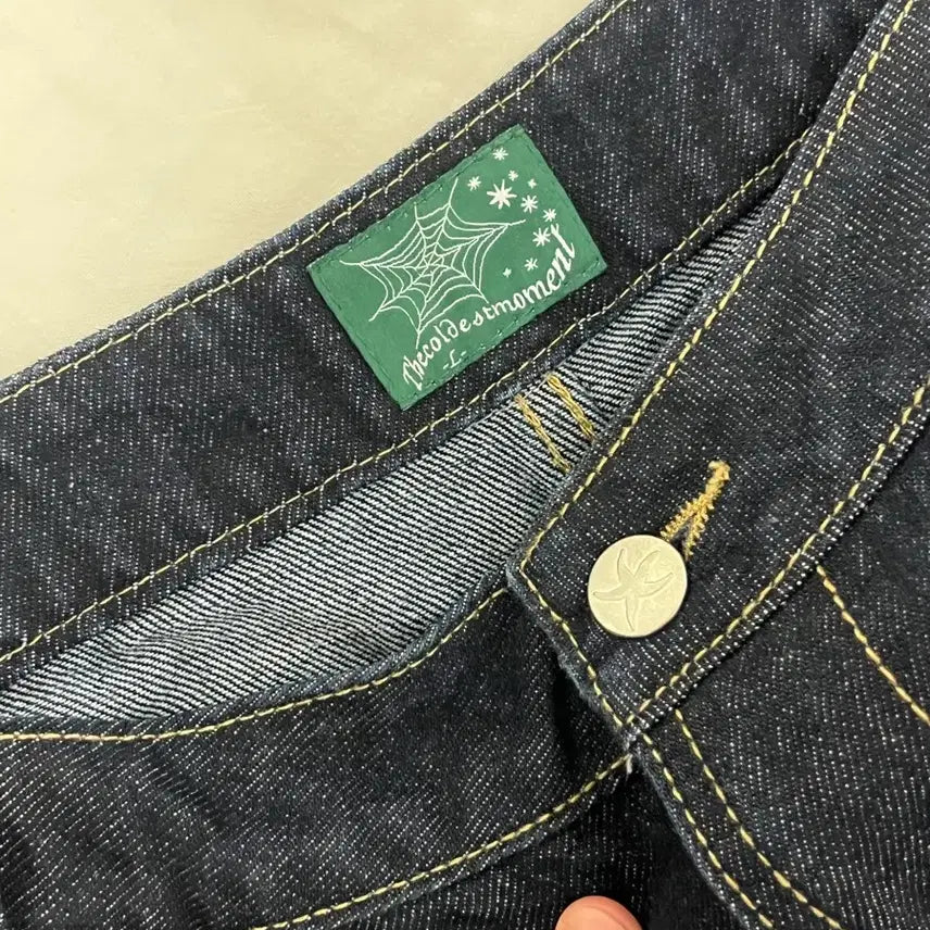 [BUNJANG] The Coldest Moment Roll Up Denim Pants Navy / 더콜디스트모먼트 롤업 데님 팬츠 네이비