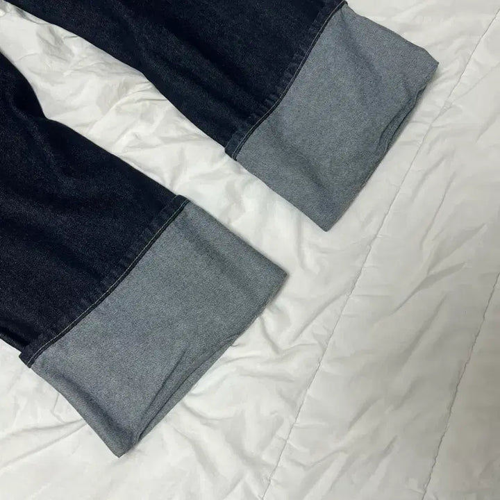 [BUNJANG] The Coldest Moment Roll Up Denim Pants Navy / 더콜디스트모먼트 롤업 데님 팬츠 네이비