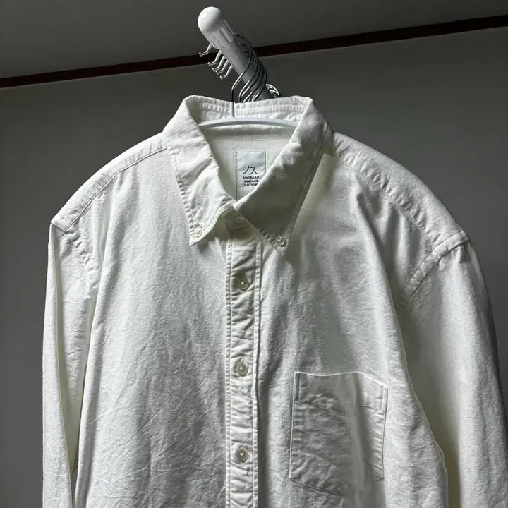 [BUNJANG] Soobaak Vintage SVC Oxford Cotton Button-Down Shirt White / [L] 수박빈티지 svc pb 옥스포드 셔츠 옥스퍼드