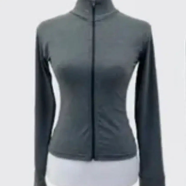 [BUNJANG] Mute U Sato Zip-up Gray Top / [새상품] 뮤트유 허리잘록 /쫀쫀 몸매보정] 사토 집업 그레이