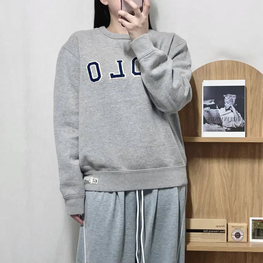 [BUNJANG] [정품] 폴로 그레이 / 패치로고 기모 맨투맨 [ M ] / [정품] 폴로 그레이 / 패치로고 기모 맨투맨 [ M ]