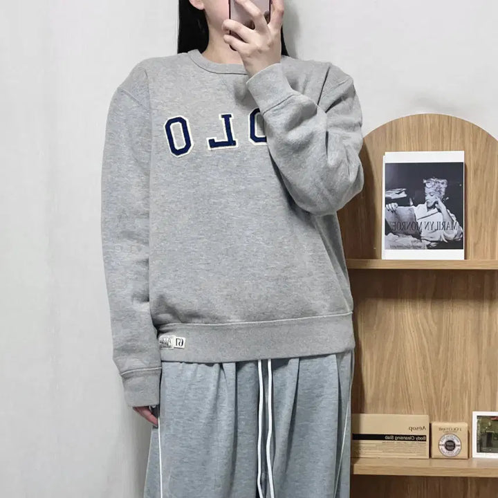 [BUNJANG] [정품] 폴로 그레이 / 패치로고 기모 맨투맨 [ M ] / [정품] 폴로 그레이 / 패치로고 기모 맨투맨 [ M ]